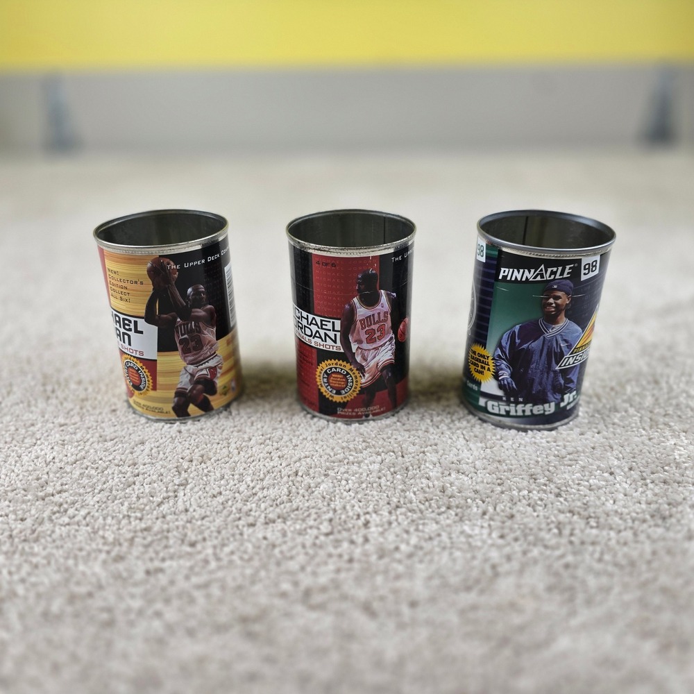 Upper Deck Pinnacle Collector Tins Michael Jordan Ken Griffey Jr Lot of 3